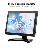 Monitor LCD TFT 10 Inch Polcd Wholesale, Layar Sentuh Kapasitif, Terpasang, untuk Industri