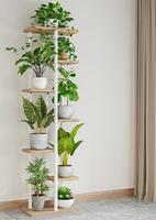 Vente en gros de présentoirs à fleurs en métal artificiel sept étages et huit bassins étagère à fleurs support pour pots de fleurs pour balcon