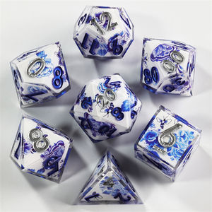 ชุดเกมกระดาน RPG รู<span class=keywords><strong>ป</strong></span>ทรงหลายเหลี่ยม ทำมือ หรูหรา เป็นมิตรกับสิ่งแวดล้อม ยี่ห้อ Mini Planetl พร้อมลูกเต๋า Dragon Dungeon DND วัสดุเรซิ่นขอบคม - Product Image 6