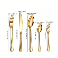 Ensemble de couverts en acier inoxydable moderne et élégant comprenant couteau, fourchette et cuillère, adapté aux restaurants, mariages et hôtels