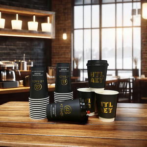 Tại gói thiết kế riêng của bạn đôi tường dùng một lần ly cà phê giấy bền & phong cách 8oz 10oz 12oz 16oz 20oz cho quà tặng & Hàng thủ công - Product Image 5