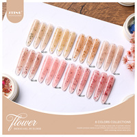 JTING – Kit de 8 Gels de Construction pour Ongles en Verre, Couleurs Beige, Sans HEMA/TPO, pour Extension et Renforcement des Ongles en Salon