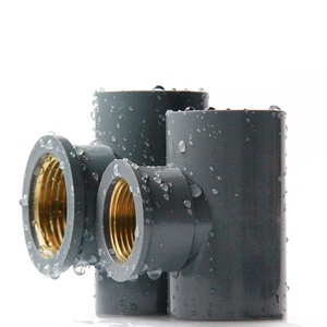Vente en gros d'usine peut être personnalisé raccord de tuyau en plastique <span class=keywords><strong>pvc</strong></span> laiton <span class=keywords><strong>coude</strong></span> à 90 degrés <span class=keywords><strong>femelle</strong></span> filetage cuivre té norme DIN - Product Image 2