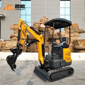 Мини-экскаватор LOGWAY с прямой поставкой от производителя, сертифицированный CE EPA EuroV, с двигателем Kubota, мощный, большой мини-экскаватор - Product Image 2