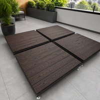 Planches de terrasse WPC en gros pour camping, parc de camping-car, glamping, terrasse extérieure, imperméables, antidérapantes, directement de l'usine, taille personnalisée