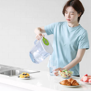 Pichet de filtre à eau alcalin de 10 tasses, usine Premium OEM Compatible avec le filtre à eau alcalin réduit le chlore métal lourd - Product Image 5