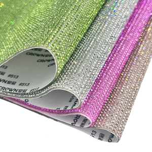 Bling rosa chiaro SS6 cristallo 24x40cm fogli di strass autoadesivi motivo per borse capi <span class=keywords><strong>scarpe</strong></span> - Product Image 3