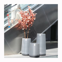 Grande jardinière décorative en plastique de haute qualité auto-arrosant Smart Grow Pot de plantes pots de fleurs de jardin en résine (bassin extérieur unique)