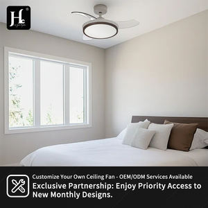 Ventilateur de plafond LED invisible rétractable de haute qualité, personnalisable, pour l'intérieur, 42W, 42 pouces, ABS, 4 pales, avec télécommande - Product Image 6