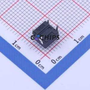 TS-1095PD-A2B3-D2 Tactile Switch Through hole-4P,6x6mm Switch Single Pole Single Throw Round Button 2.5N Through Hole - Product Image 2