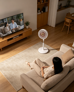 Ventilateur pour enfant et femme enceinte avec grille de sécurité renforcée, tige télescopique multi-ajustable et pales de qualité aérospatiale – En stock - Product Image 6