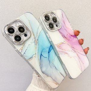Funda de Teléfono Móvil con Diseño de Mármol IMD Electrochapado, Disponible para iPhone 16E 15 14 <span class=keywords><strong>Pro</strong></span> Max, Funda de Lujo para <span class=keywords><strong>Samsung</strong></span> Serie S25 S24 - Product Image 1