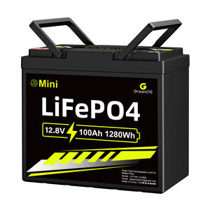 Stock US Batterie au lithium-ion 100ah 12.8V 100ah Mini batterie Lifepo4 12V 100Ah Batterie au lithium - Product Image 1