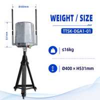Équipement de détection anti-drone fixe 70-6000 MHz, distance de détection maximale de 10 km avec couverture à 360° °   Antenne omnidirectionnelle et directionnelle