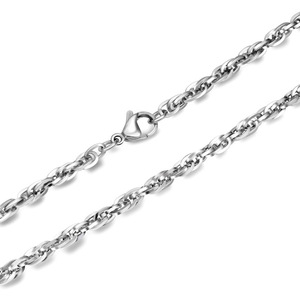 Men's <b>Titanium</b> Steel Necklace 2.5mm 3.0mm 3.5mm <b>Chain</b> Layered Couple Style Geometric Design Gift Jewelry CE498 - Product Image 5