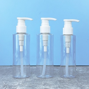 Emballage cosmétique, commande minimum, flacon de lotion corporelle avec couvercle blanc, 300 ml, 200 ml, 120 ml, 400 ml, 500 ml, flacon en plastique PET transparent - Product Image 1