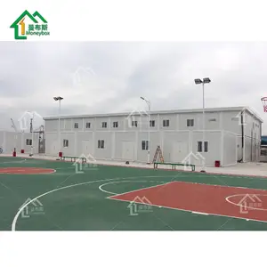 Edificio escolar combinatorio de contenedores personalizados prefabricados modulares para exteriores de montaje rápido