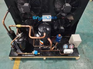 وحدة ضاغط حلزوني إنفوتيك YM182E7G-100 بقوة 10 حصان، نوع مفتوح، وحدة تكثيف مبردة بالهواء، غاز R404A، 3/220/60 للغرف الباردة - Product Image 2