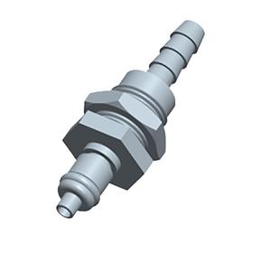 Conector rápido de plástico POM de la serie M con rosca externa y válvula de cierre de 1/4 pulgada para tubería de agua - Product Image 2