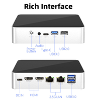 Mini PC OEM N100 le moins cher, 2 ports HD-MI TYPE-C, deux ports LAN 2.5G, DDR4, prise en charge NVMe PCIE, Wifi 6, WIN 11, NUC, micro-ordinateur de bureau, boîte Linux