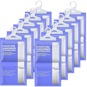 Sac <span class=keywords><strong>d</strong></span>éshumidificateur suspendu avec fenêtre transparente, <span class=keywords><strong>absorbeur</strong></span> <span class=keywords><strong>d</strong></span>'<span class=keywords><strong>humidité</strong></span> haute performance pour placard, armoire, maison, chambre - Product Image 1