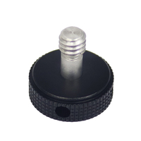 Perilla de Bloqueo de Acero Inoxidable CNC de 1/4'' Reforzada para Trípodes DSLR, Soportes de Cámara, Flash y Placas de Liberación Rápida
