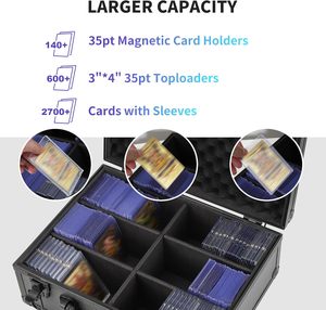 Caja de Almacenamiento para Tarjetas Rígidas de 3" x 4" y 35pt, Estuche Rígido para Tarjetas Top Loader - Product Image 5