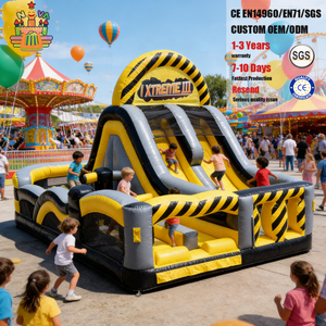 Parc <span class=keywords><strong>d</strong></span>'attractions gonflable commercial de qualité supérieure certifié CE Nova, avec grande structure de jeux gonflable en PVC, installation facile - Product Image 5