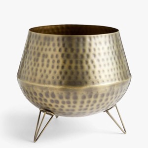 Antique <b>Brass</b> Hammered Design Flower <b>Pots</b> Planter for Indoor and Outdoor Decorations Hot Selling Iron Planters for Sale - Product Image 1