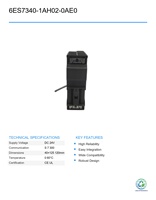 Automate programmable industriel d'occasion 6ES7340-1AH02-0AE0, tension de fonctionnement 5V, interface P-Bus pour systèmes de contrôle industriel