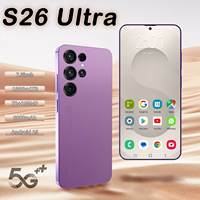 Teléfono Inteligente S26 Ultra 4G/5G Desbloqueado, Pantalla Completa de 7.3 Pulgadas, 16GB+1TB, Android 15, con Reconocimiento Facial