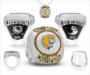 แหวนแชมป์เบสบอลเยาวชนแบบกำหนดเองปี 2026 ชุบทองฝังคริสตัลสำหรับวันครบรอบ - Product Image 3