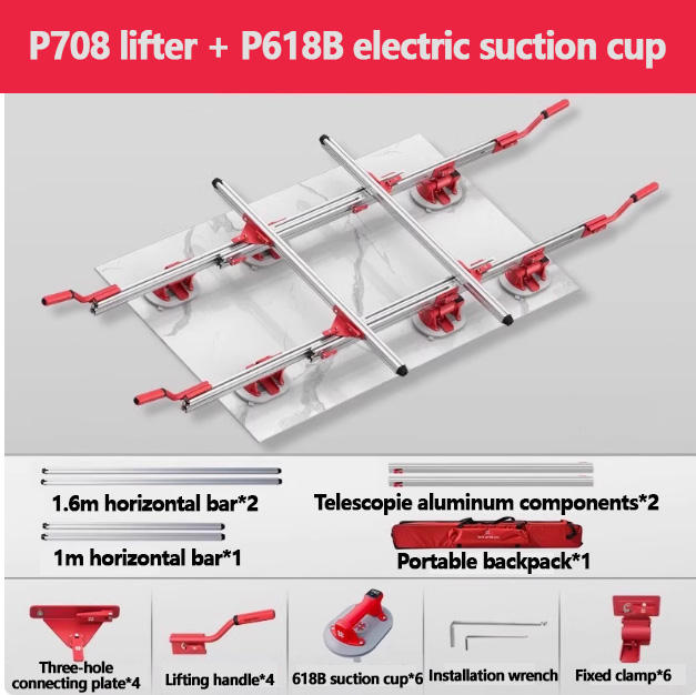 Forrmety Tile Shijing P708 Large Format Ceramic Tile Slab Lifter Vacuum Lifter for ...