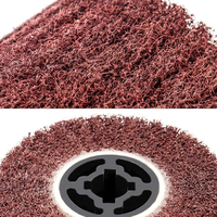 Roue à lamelles abrasive élastique combinée Corindon/Nylon haute efficacité 120x100x19mm, disponible en OEM, grain 60 # -240 #