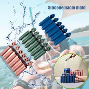 Bacs à glaçons miniatures en silicone écologiques à démoulage facile, petites bouteilles en plastique pour boissons en conserve et bâtonnets de crème glacée - Product Image 4