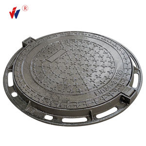 연성 철 EN124 B125 블랙 구두약 맨홀 커버 유럽 시장 잘 커버 맞춤형 그래픽 페인팅 라운드 커버 - Product Image 3