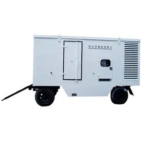 Mobile trailer diesel generator 100KW/125KVA silent soundproof fuel diesel generator set long lasting and durable genset