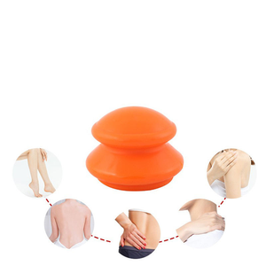Set di terapia per coppettazione di 4 dimensioni terapia per coppettazione in Silicone colore arancione Set per uso domestico, aspirazione più forte - Product Image 3