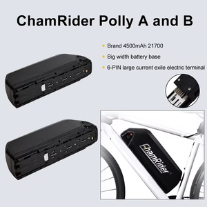 Chamrider Stock Bike <b>Battery</b> 36V <b>48V</b> 52V 30Ah 500W 1000W 10S7P Polly Downtube <b>Battery</b> 21700 Cell Lithium Ion for Ebike - Product Image 4