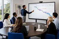 Tableau blanc interactif intelligent de 65 pouces, écran plat, 40 points tactiles, collaboration multi-utilisateurs, pour salle de classe et bureau
