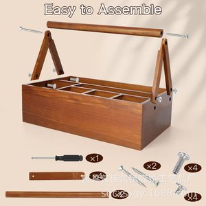 Wooden Cutlery Storage Box Knife Fork Holder <b>Desktop</b> Organizer Kitchen Utensil Rack Durable Solid Wood Design - Product Image 3