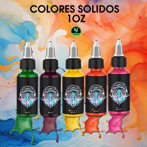 หมึกสัก Tuffking ขนาด 1 ออนซ์ สีทึบ สำหรับมืออาชีพ สูตรวีแกน - Product Image 1