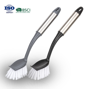 Cepillo para platos de acero inoxidable para cocina doméstica con mango, cepillo para fregar ollas, cepillo para limpiar, cepillo de limpieza - Product Image 2