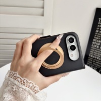 Étui portefeuille rotatif avec porte-cartes et support magnétique pliable pour iPhone Duo, compatible avec le film de protection avant et la recharge sans fil