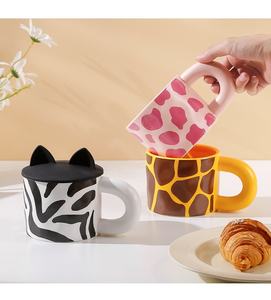 Tasse à café en céramique Design Sense Niche Ins Wind pour femme, idéale pour le petit-déjeuner à la maison, tasses à thé et soucoupes de bureau - Product Image 5