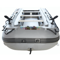 Bateau à rames en PVC pliable, bateau pneumatique rigide pour la pêche, pour 4 à 6 personnes, divertissement en plein air, bateau pneumatique offshore avec moteur