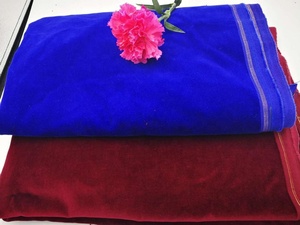 40130ผ้ากำมะหยี่ผ้าฝ้าย Pile100 % ตัด280gsm พร้อมสายสีทองสำหรับตลาดอัลจีเรียสีดำ8888 - Product Image 2