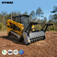 Chargeuse compacte sur chenilles avec broyeur hydraulique pour le débroussaillage et le développement des terres
