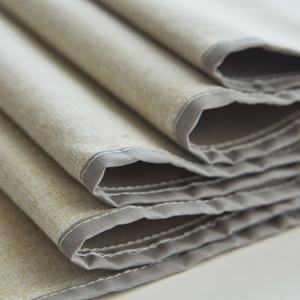 Venta al por mayor 100% poliéster impreso cortina tela nuevo Blackout Lino Pongee liso 100% tejido técnica personalizado impreso Blackout - Product Image 6