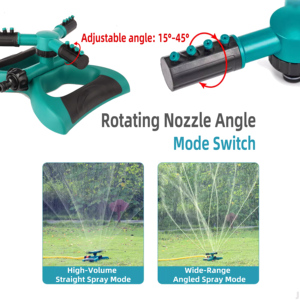 YUJIA Outdoor Plastic 360 Gear Drive Garden with Large Coverage Area for Farm & Lawn Automatic <b>Irrigation</b> - Product Image 5